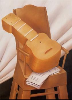 Fernando Botero : Guitar and Chair